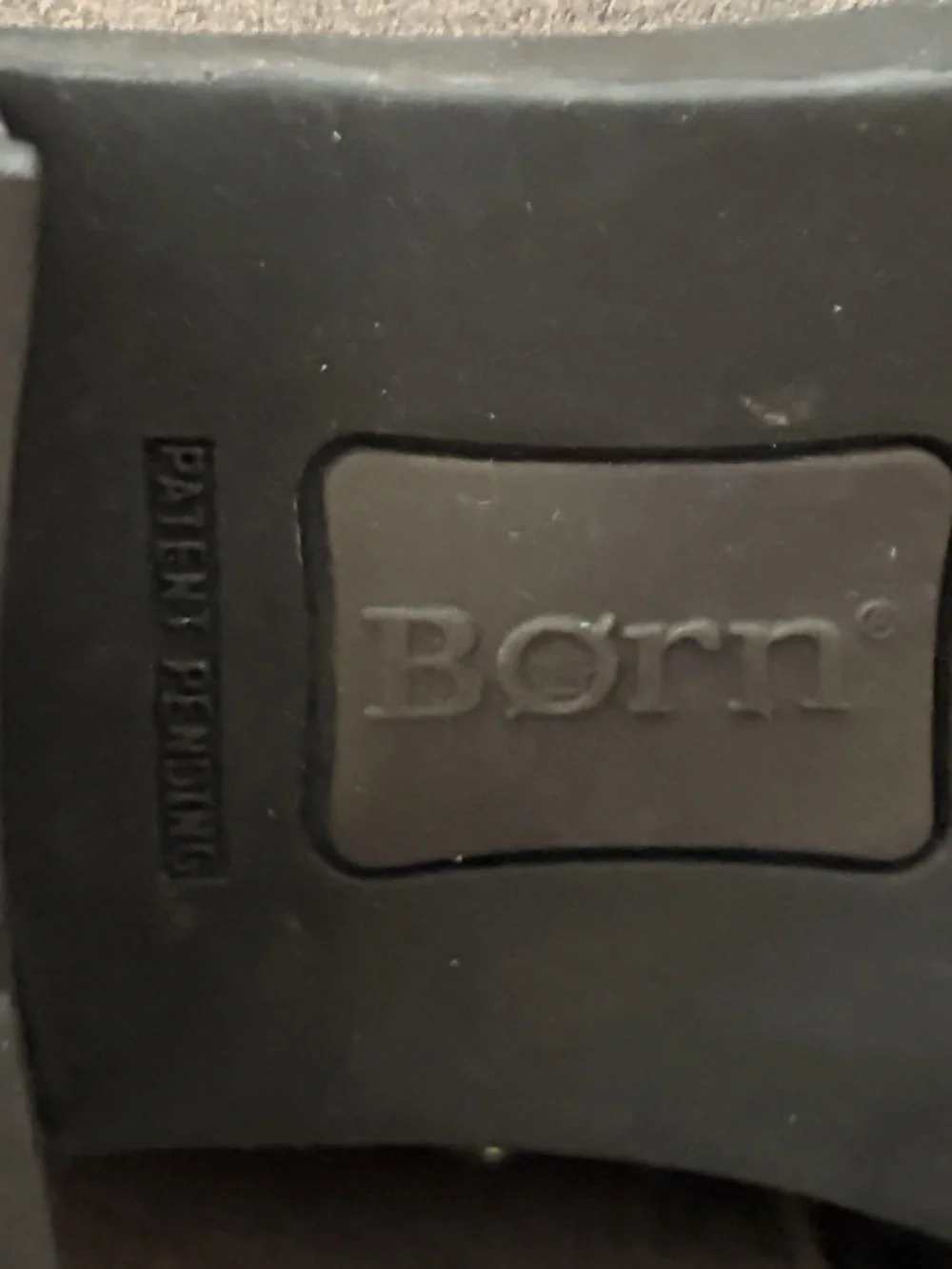 Born Suede Ankle Boots in charcoal size 8 like new - Picture 5 of 5